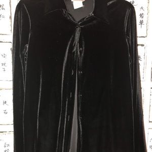 Black velvet shirt